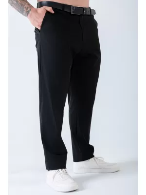 Pánské kalhoty NEBBIA MIKE TAPERED FIT 155 BLACK