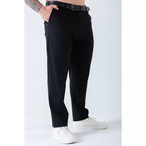  Pánské kalhoty NEBBIA MIKE TAPERED FIT 155 BLACK 