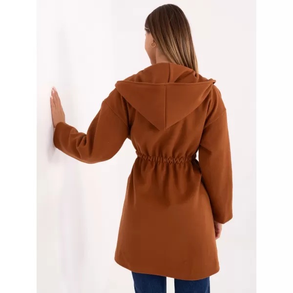  Dámský kabát RUE PARIS IT-PL-A9587.00 LIGHT BROWN 