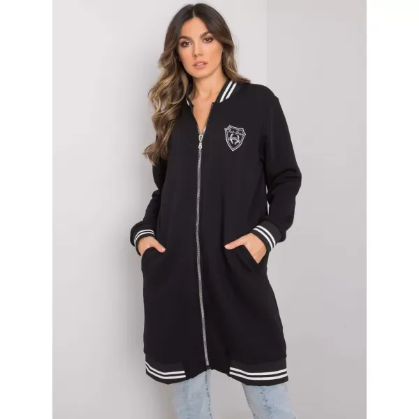  Dámská mikina RUE PARIS RV-BL-7350.28 NOIRE 