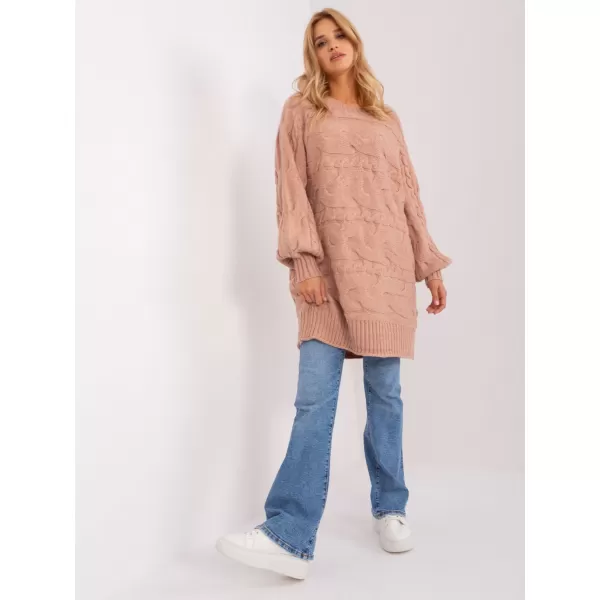  Dámský svetr WOOL FASHION ITALIA AT-SW-2367.76P DARK PINK 
