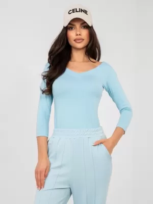 Dámská halenka RUE PARIS RV-BZ-A1190.16 LIGHT BLUE