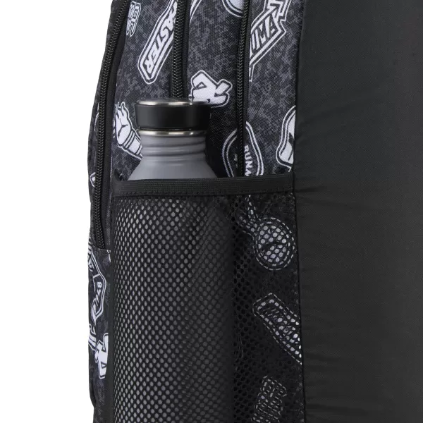  Batoh PUMA ACADEMY AOP BACKPACK 09115025 PUMA BLACK/RUNNING ICONS AOP 