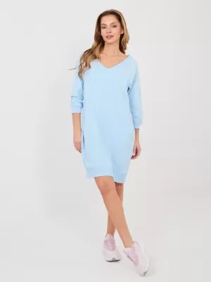 Dámské šaty BASIC FEEL GOOD RV-SK-7203.35P LIGHT BLUE