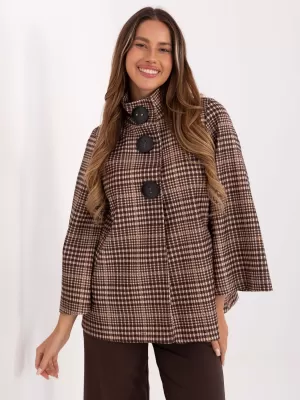 Dámský kabát ITALY MODA IT-PL-31820.25 BROWN