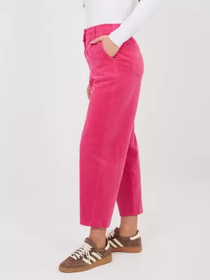 Dámské kalhoty RUE PARIS IT-SP-FL8916.13 FUCHSIA