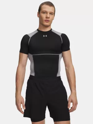 Pánské triko UNDER ARMOUR UA HG ELITE COMP SS 6015382-008 ČERNÁ