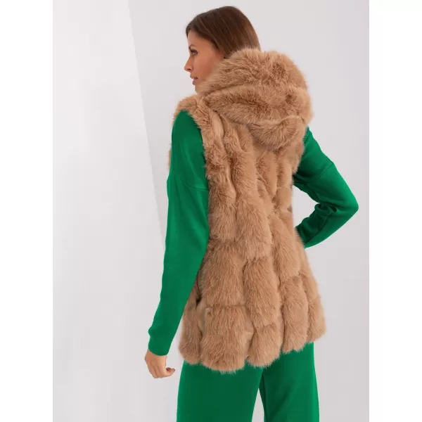  Dámská vesta WOOL FASHION ITALIA AT-KZ-2379.96P CAMEL 