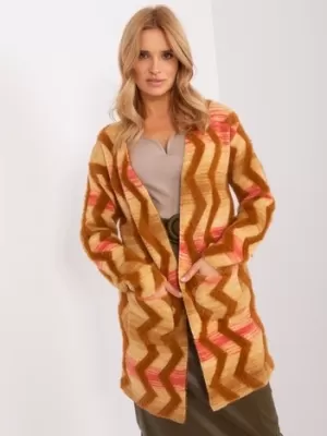 Dámský svetr WOOL FASHION ITALIA AT-SW-234701.34 CAMEL