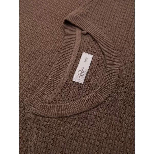  Pánské tričko OMBRE OM-TSCT-0303 LIGHT BROWN 