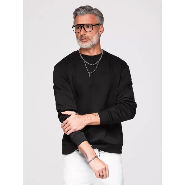  Pánská mikina OMBRE OM-SSNZ-0274 BLACK 