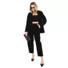 Dámské kalhoty RUE PARIS IT-SP-FL8916.80 BLACK