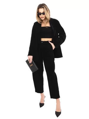 Dámské kalhoty RUE PARIS IT-SP-FL8916.80 BLACK