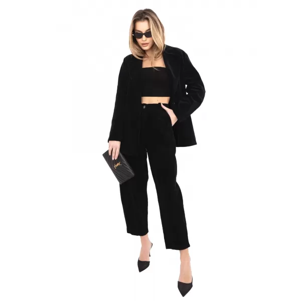  Dámské kalhoty RUE PARIS IT-SP-FL8916.80 BLACK 