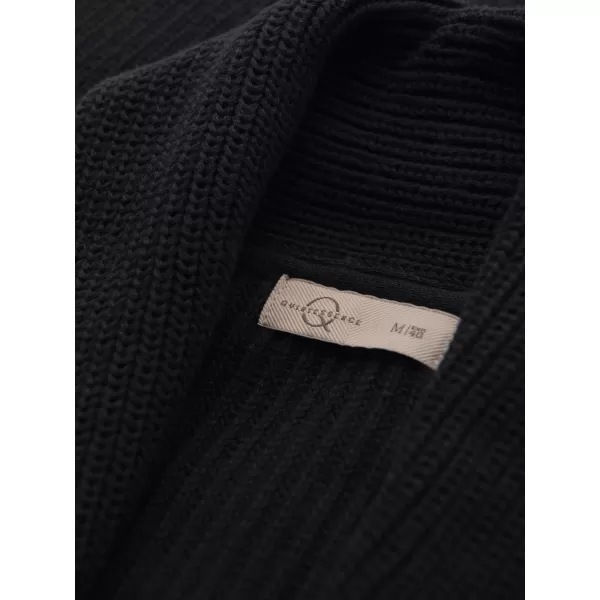  Pánský kardigan OMBRE OM-SWCD-0200 BLACK 