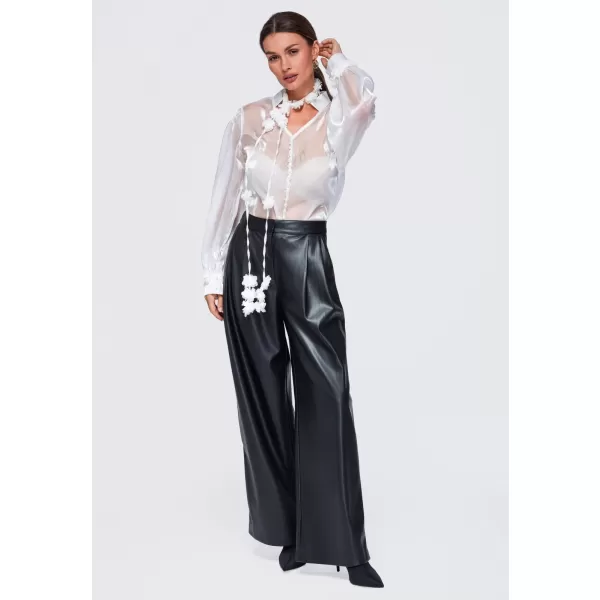  Dámská halenka OMBRE OW-TS-E0086 WHITE 