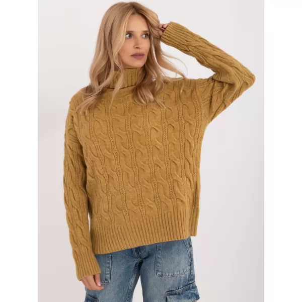  Dámský svetr WOOL FASHION ITALIA AT-SW-23445.00 OLIVE 