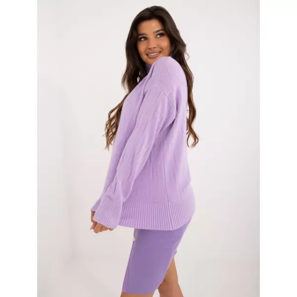  Dámský svetr WOOL FASHION ITALIA AT-SW-2342-1.35 BRIGHT PURPLE 