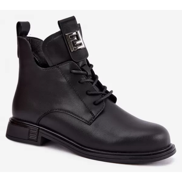  Dámské kotníkové boty D&A MK62-7034 BLACK 