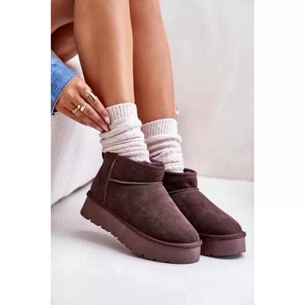  Dámské sněhule BOTO W5828 BROWN 