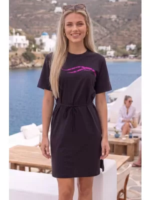 Dámské šaty ALTISPORT ALW001816 ČERNORŮŽOVÁ