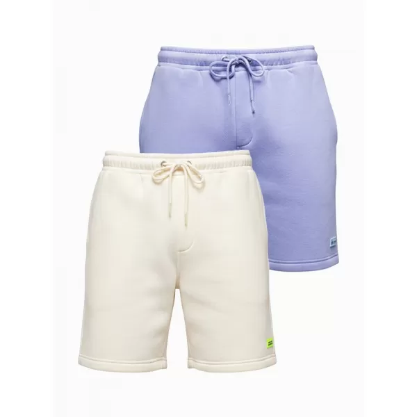  Pánský set kraťas OMBRE Z129 CREAM/LIGHT PURPLE 