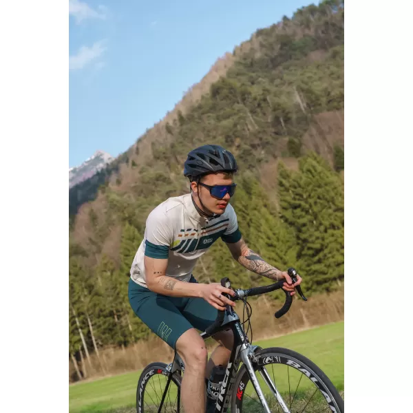  Pánské cyklistické šortky NORDBLANC LEADING NBSPM8082 ZELENÁ 