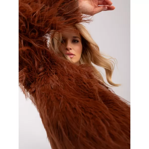  Dámská bunda WOOL FASHION ITALIA AT-KR-2359.96P DARK ORANGE 