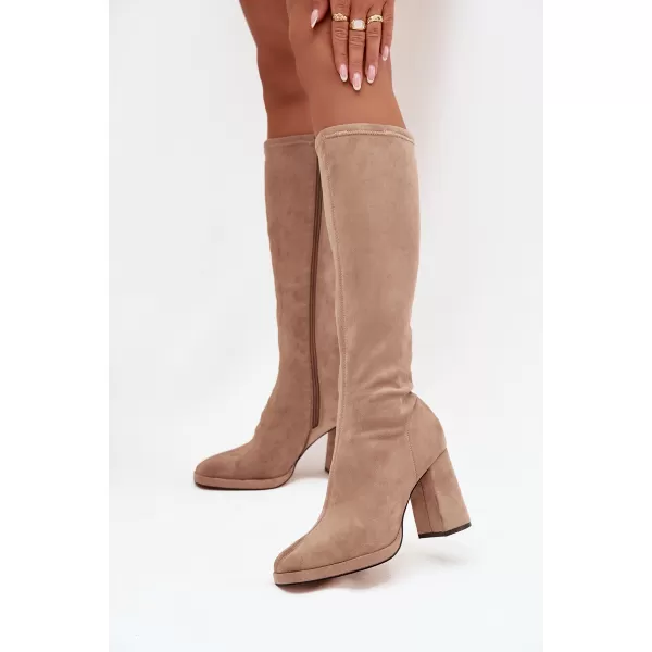  Dámské kozačky BOTO NN634 BEIGE 