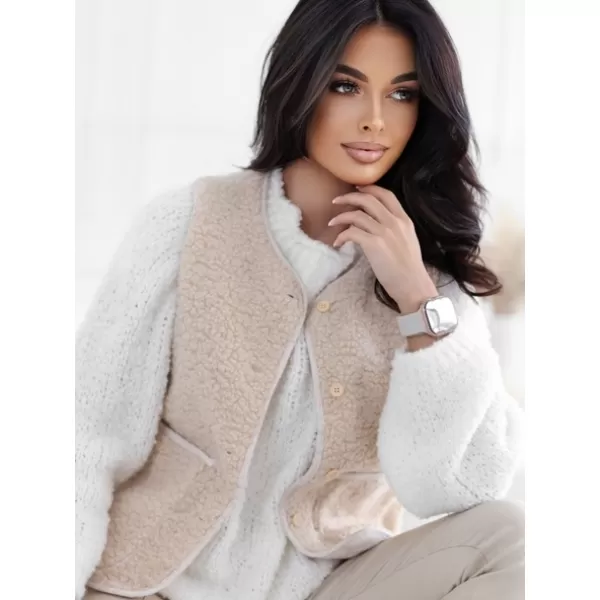  Dámská vesta FACTORY PRICE CS-KZ-1404.99P LIGHT BEIGE 