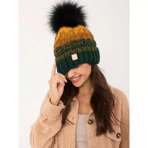  Dámská čepice RUE PARIS JK-CZ-52.17 DARK GREEN 