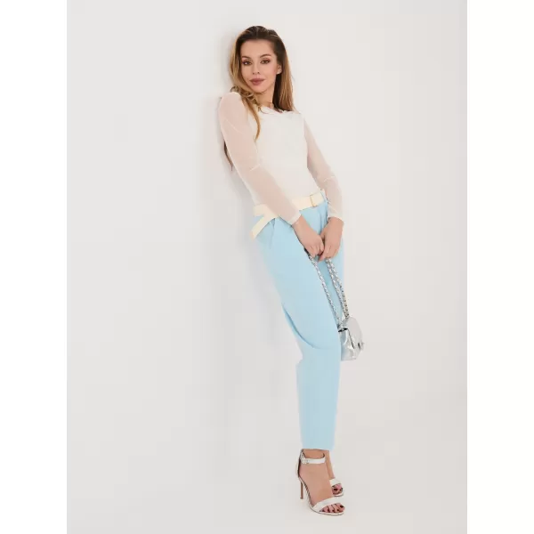  Dámské kalhoty ITALY MODA IT-SP-242979.90 LIGHT BLUE 