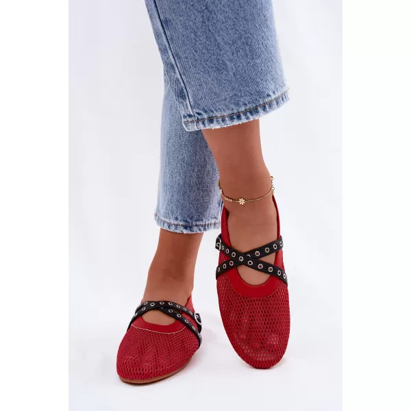  Dámské baleríny BOTO P-1416 RED 