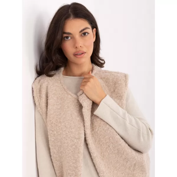  Dámská vesta RUE PARIS IT-KZ-FL9622.29P LIGHT BEIGE 