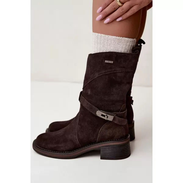  Dámské boty BIG STAR SHOES UU274609 BROWN/BEIGE 