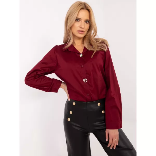  Dámská košile ITALY MODA DHJ-KS-20132.04P BURGUNDY 