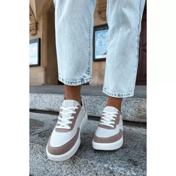  Dámské tenisky BIG STAR SHOES UU274275 WHITE/BEIGE 