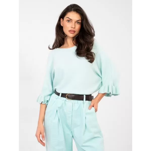  Dámský svetr ITALY MODA IT-SW-99244.98 LIGHT BLUE 