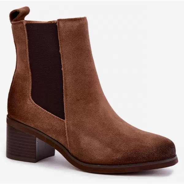  Dámské chelsea boty VINCEZA 133105 CAMEL 