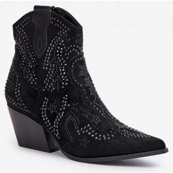  Dámské boty na podpatku BOTO 9676A BLACK 