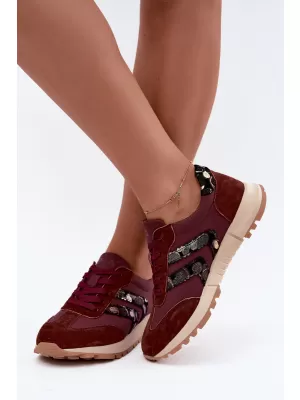 Dámské tenisky D&A GR62-6015 BURGUNDY