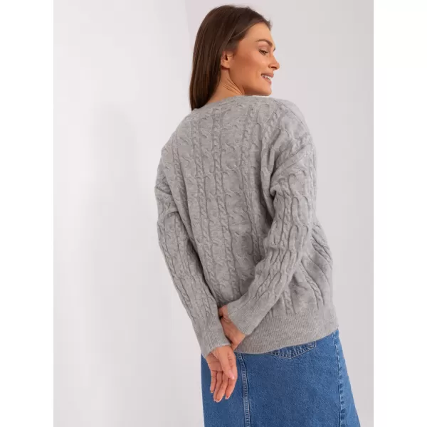  Dámský svetr WOOL FASHION ITALIA AT-SW-2335.27 GRAY 