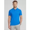 Pánské triko s límečkem 4F 4FWMM00TPTSM0770 BLUE