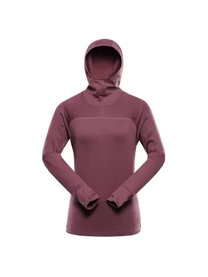 Dámská rychleschnoucí mikina ALPINE PRO ROLTA 2 GRAPE NECTAR