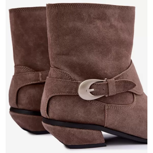  Dámské kovbojky BOTO JJ102P DARK BEIGE 