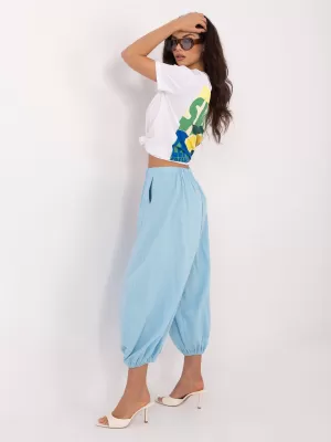 Dámské kalhoty ITALY MODA IT-SP-FL10309-1.02 LIGHT BLUE