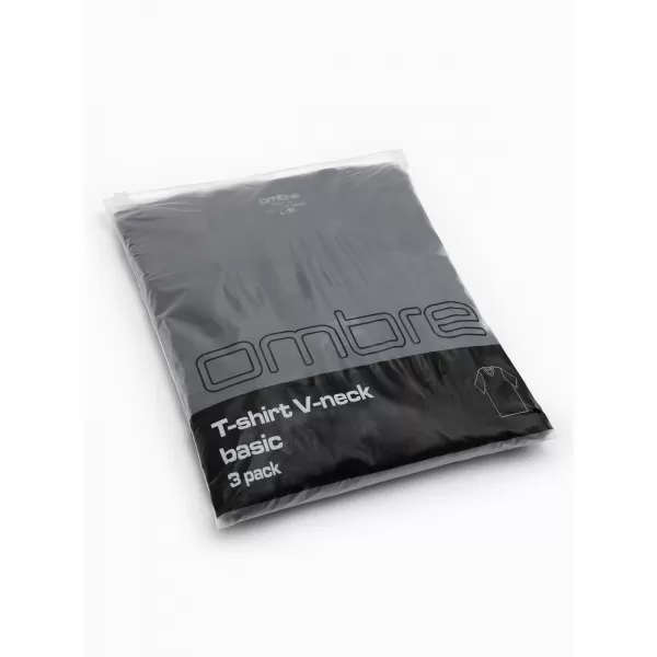  Pánské triko OMBRE OM-TSBS-0281 BLACK 