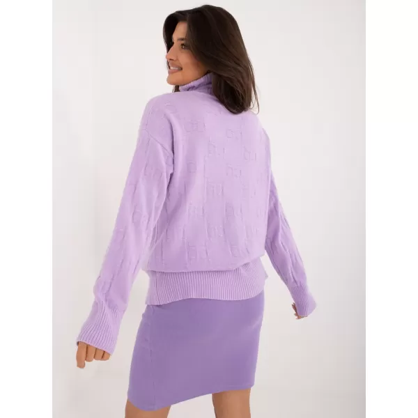  Dámský svetr WOOL FASHION ITALIA AT-SW-2342-1.35 BRIGHT PURPLE 