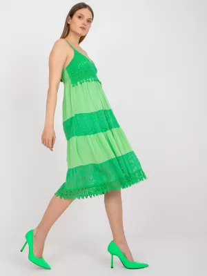 Dámské šaty OCH BELLA TW-SK-BI-82345.19P GREEN