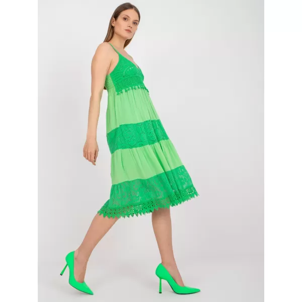  Dámské šaty OCH BELLA TW-SK-BI-82345.19P GREEN 